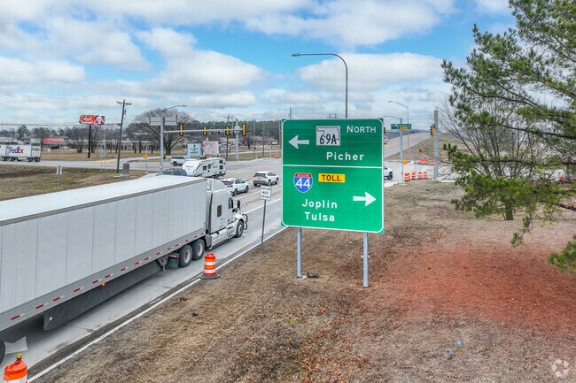 Miami sits along I-44 near Joplin, MO and about an hour from Tulsa.