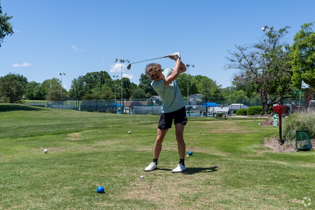 Play a quick round at the 9-hole course in Lake Saint Louis, Missouri.
