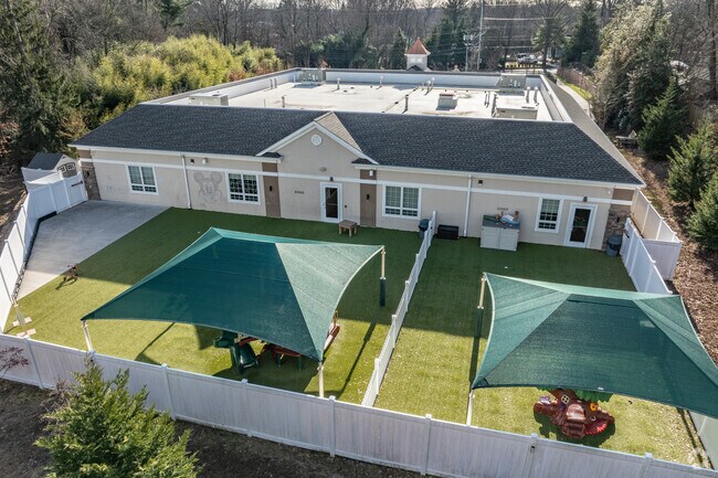 Lightbridge Learning Academy has a secluded back area for play.