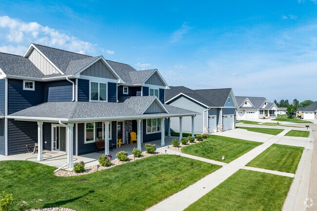 Charming front porches line the streets of homes in Brookings.