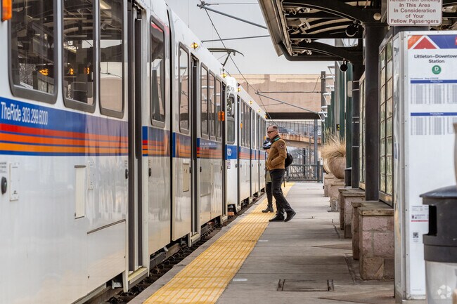 Ride the RTD light rail to Denver from Littleton station, less than a mile from Columbine Valley