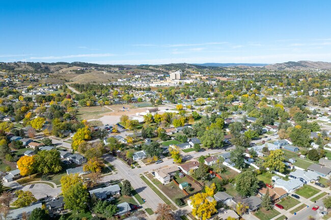 Sidewalks link homes to green space in Southeast Rapid City.