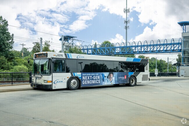 Sharon Woods residents have the option to take a bus or train around town.