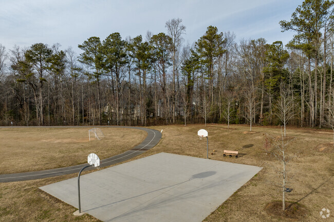 Mountain View Elementary School features a track and basketball court for outdoor activities.