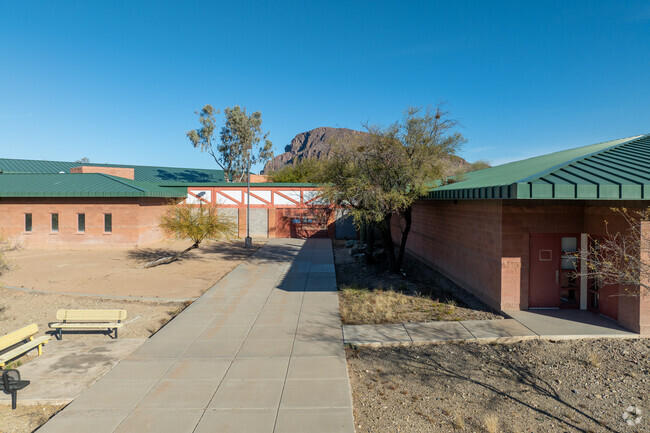 Valencia Middle School is gated and secured.