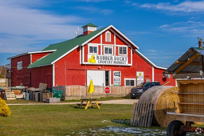 The Rubber Ducky Market, an establishment near Spring Grove, sells local foods and goods.