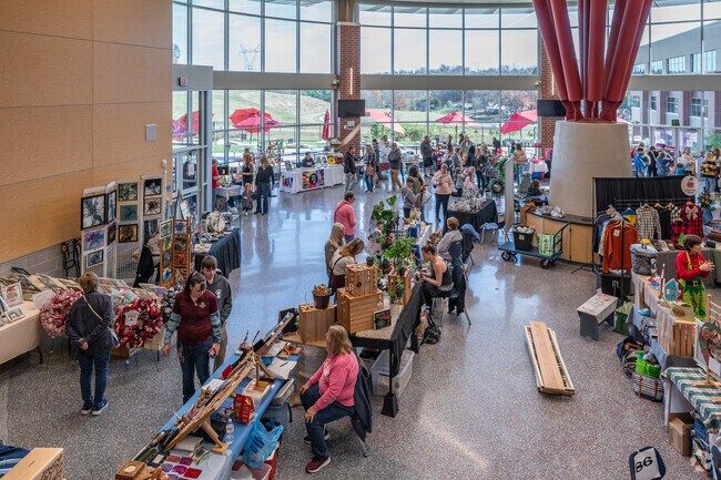 A nice crowd gathered to support the Peters Township Annual Craft and Vendor show just a few miles from Lawrence.