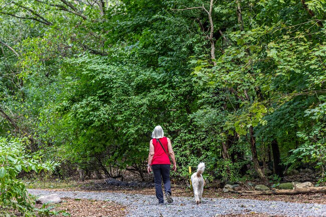 Enjoy a walk through Norumbega Park near Roberts.