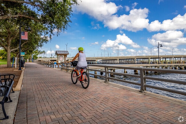 Bradenton neighborhood offers many trails, bridges & the riverwalk to enjoy a bike ride along.