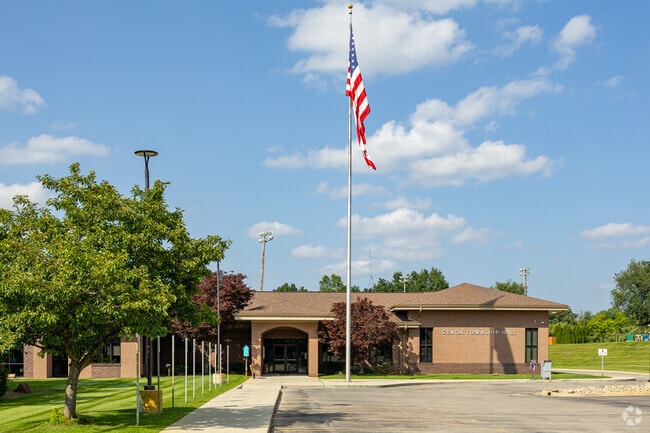 Genoa Township Park is also home to Genoa Township Hall.
