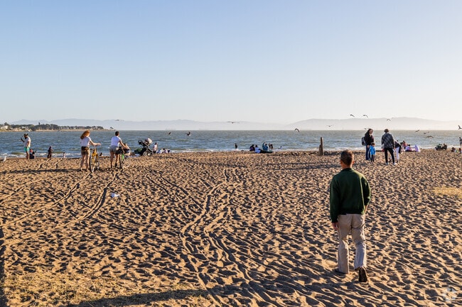 Alameda Beach is a popular destination on weekends in South Shore.