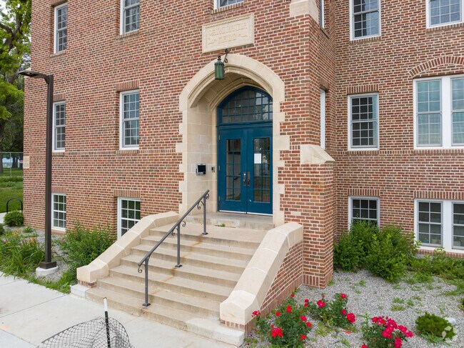 Southwest Early College Charter School has classic red-brick architecture.