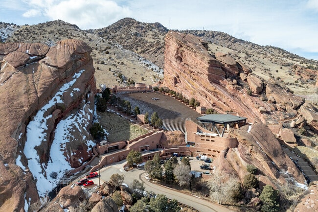 The famous Red Rocks Amphitheatre is 12 miles south of Fairmount via Interstate 70.
