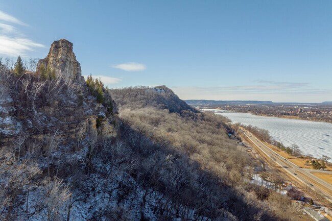 Sugarloaf Bluff is an iconic rock formation.