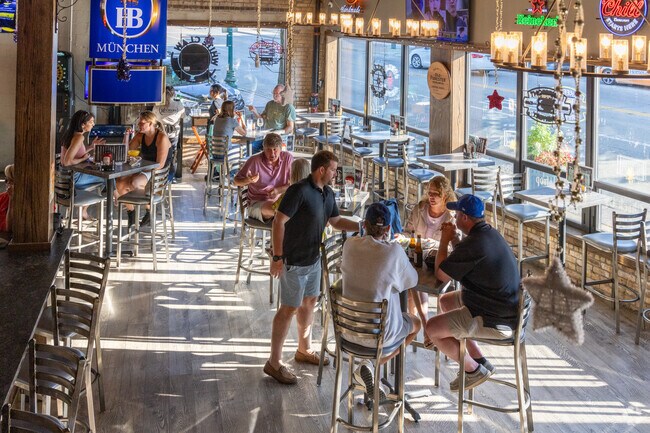 The Rivalry Alehouse is one of the many restaurant options for Heron Harbor residents.