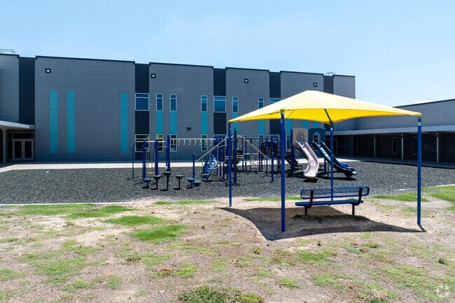 Uplift Elevate Preparatory Academy's playground in Chapel Creek is perfect for young learners.