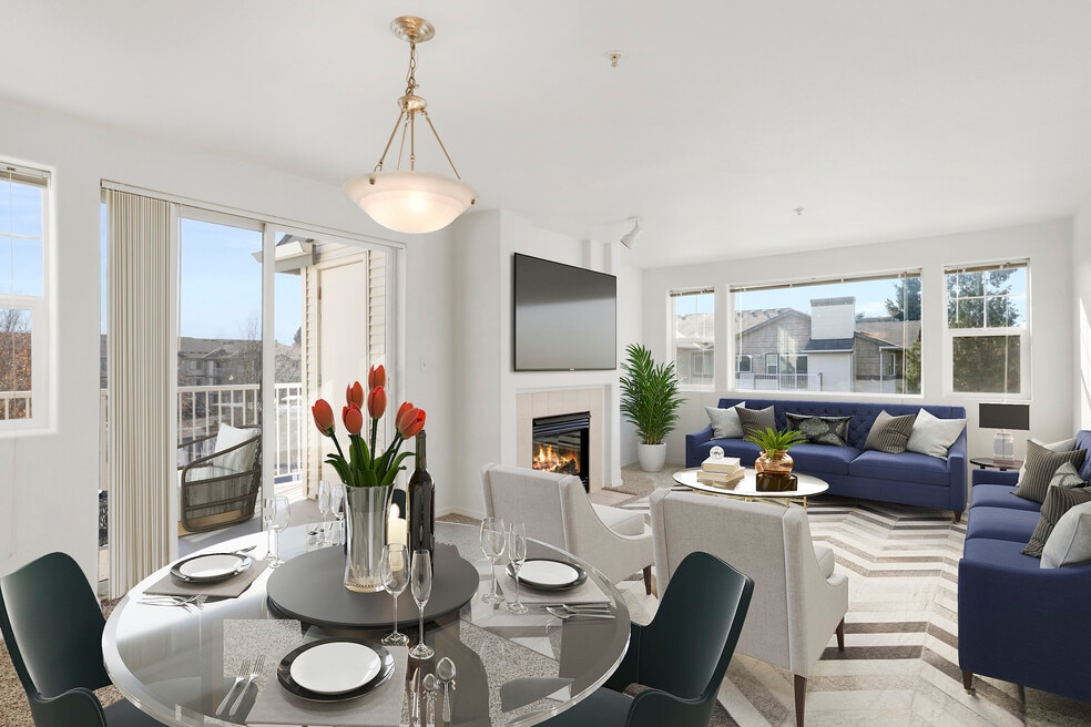 2BR, 2 BA - 981SF - Living Room