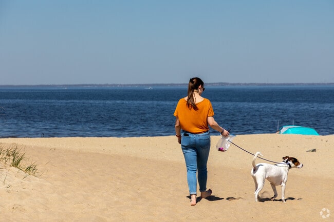 The Bayshore Waterfront Park is a great place to walk the dog.