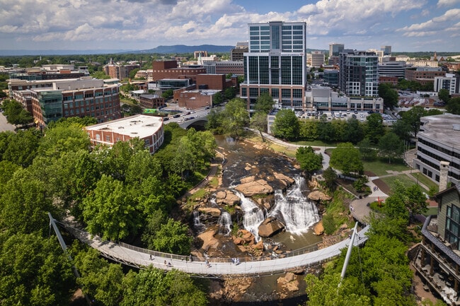 Reedy Falls Park is a wonderful place for walking, jogging, and running near Dunean.