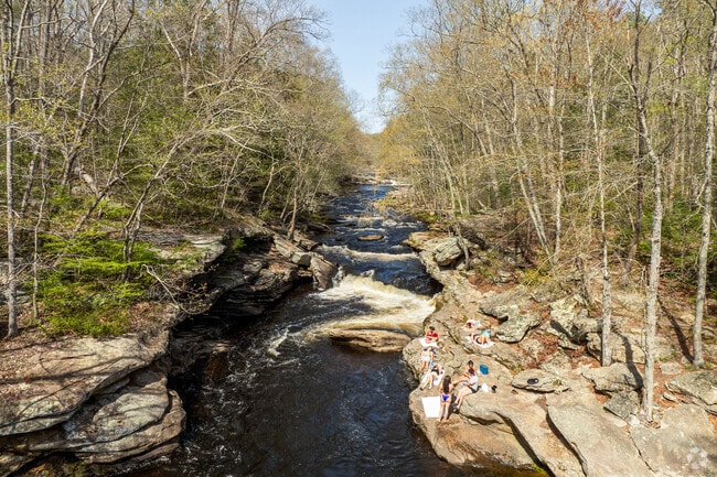 Diana's Pool, near Hampton, is series of rapids on the Shetucket River popular with fisherman and sunbathers.