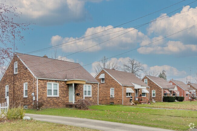 Brick bungalow homes neatly line the streets of Central City.