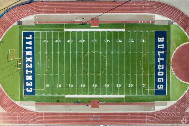 Centennial High School's football team is called The Bulldogs.