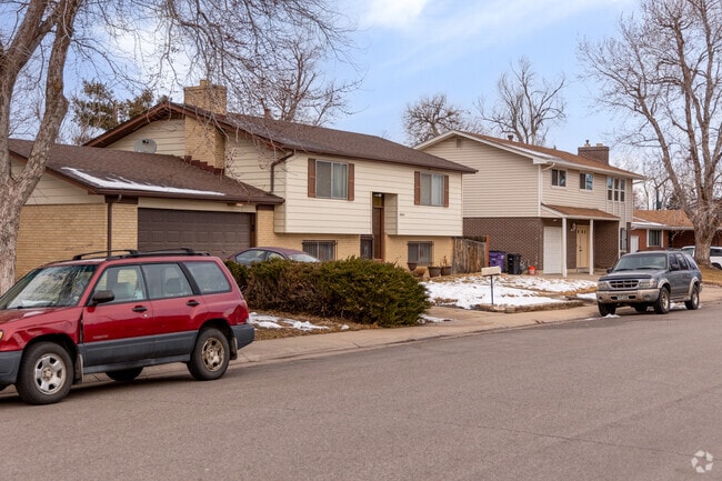 Traditional two-story homes line the streets of Montbello, Denver.