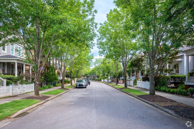 Enjoy a shaded walk along the streets of Hammond's Ferry.