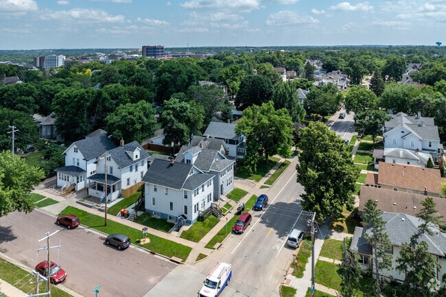 The Cathedral neighborhood overlooks the Big Sioux River.