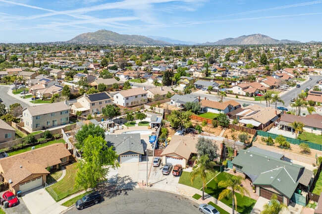 Butterfield has views of surrounding rocky hills and mountains.