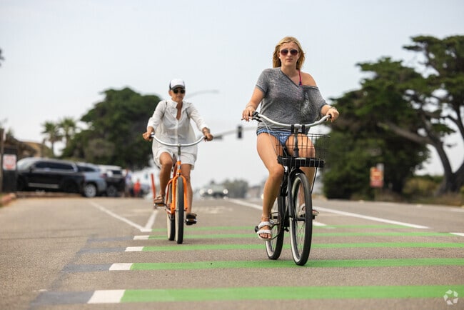Residents of La Costa can ride their bikes along Carlsbad State Beach.