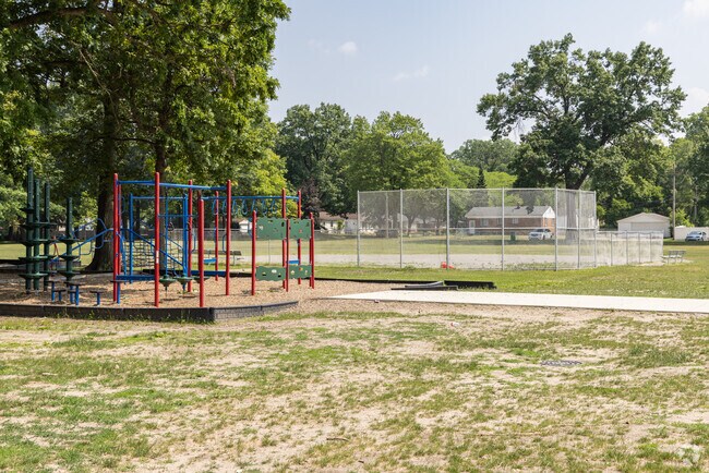 Ferndale Upper Elementary School playground and baseball field in Ferndale.