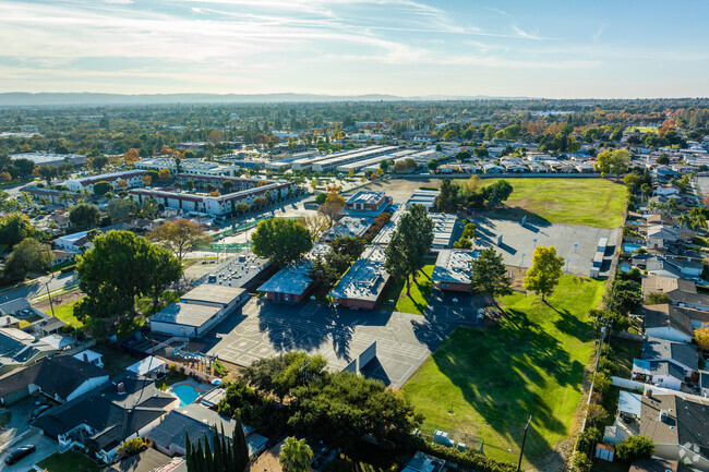 The beautiful campus of Foothill Knolls STEM Academy includes modern amenities for students.