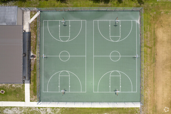 Tortuga Preserve Elementary School in Lehigh Acres has a basketball courts for students.