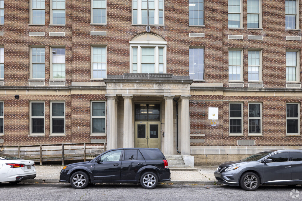 The Historic Samuel Coleridge-Taylor Elementary School building in Heritage Crossing.