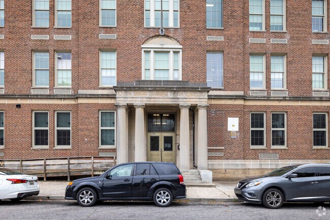The Historic Samuel Coleridge-Taylor Elementary School building in Heritage Crossing.