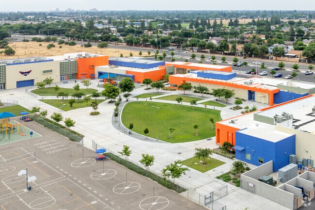 Juan Felipe Herrera Elementary School is located in Fresno.