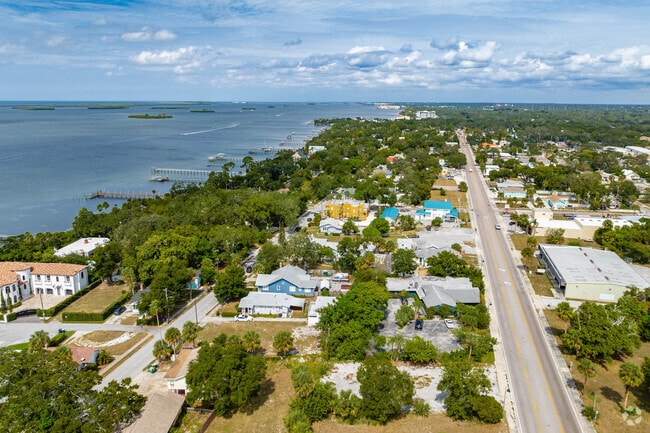 A beautiful aerial look of Old Bay District.