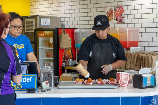 CrunCheese Korean Hot Dog near Craig Ranch serves tasty hot dog options.