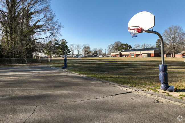 Hertford Grammar School offers sports facilities, fostering physical development near Albemarle Plantation.