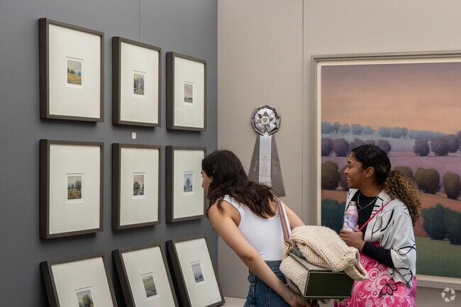 The Beverly Hills Art Show takes place every spring and fall at Beverly Gardens Park.