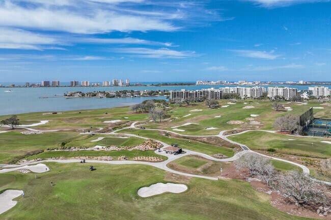 The Belleair neighborhood has a golf course, tennis courts, and is surrounded by waterfront condos in gated communities.