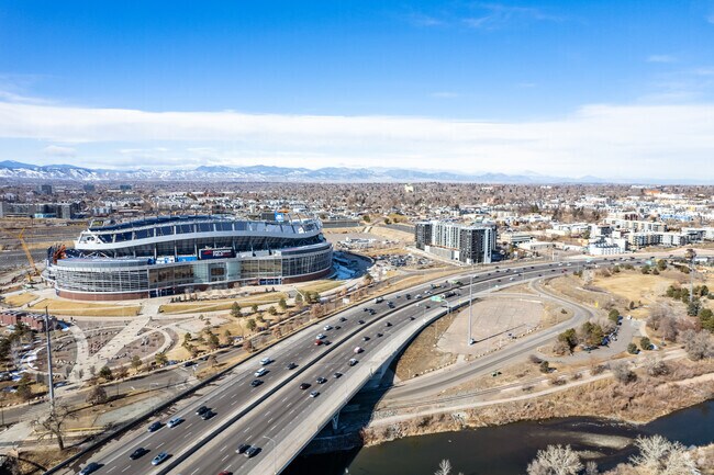 Berkley residents are just a short commute from Denver sports stadiums like Empower Field.