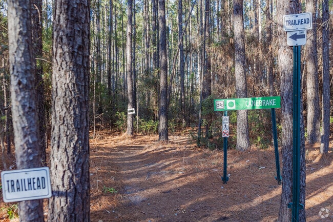 Leland locals love to take their mountain bikes for a ride on the trailhead at Burnswick Nature Park in Wilmington.
