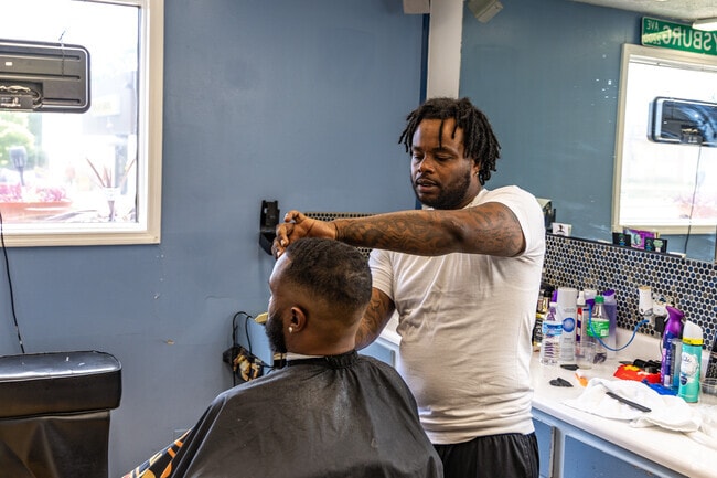 Cato’s Cut Master barbershop takes care of many residents in the College Hill neighborhood.