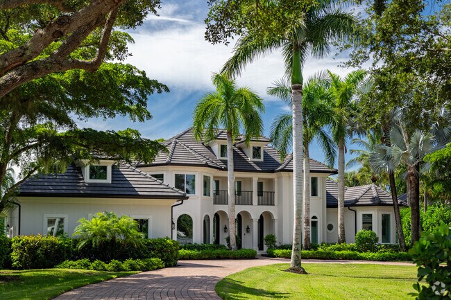 Pelican Landing features large five bedroom estates built in a variety of styles.