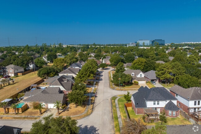 Northgate Crossing's homes are close to I-45 while also having a quiet suburban feel.