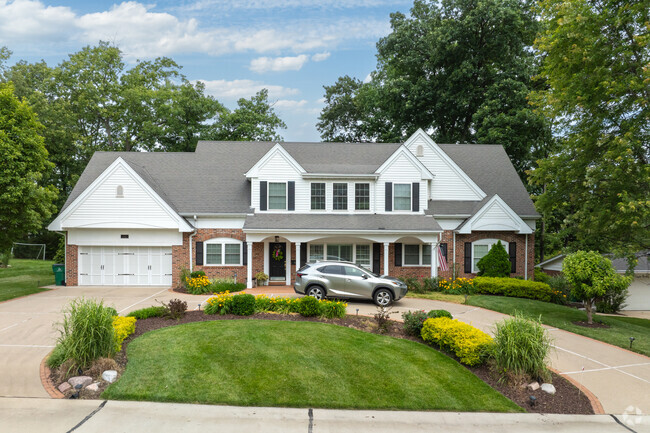 Traditional style architecture is found in Warson Woods.