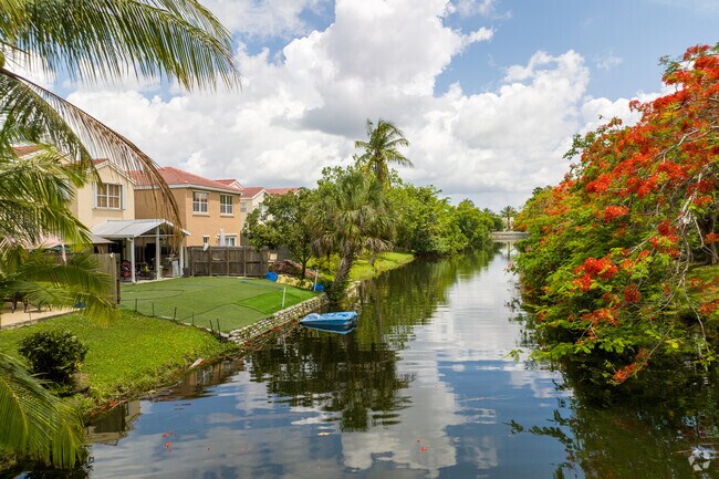 Canals border the Coral Bay Enclave.