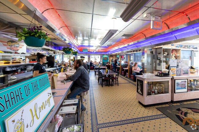 Head over to Rosie's Diner for some breakfast or lunch, it's just west of Kings Deer.